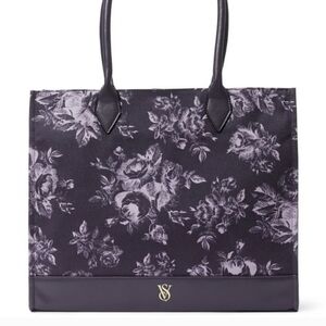 NWT! VICTORIA'S SECRET MOODY BLOOMS FLORAL TOTE/BAG